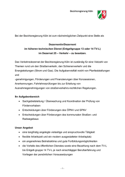 im Dezernat 25 &ndash; Verkehr