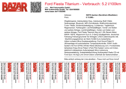 Ford Fiesta Titanium - Verbrauch: 5.2 l/100km CO2