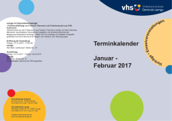 Vorträge_Januar_Februar 2017.indd - VHS Detmold
