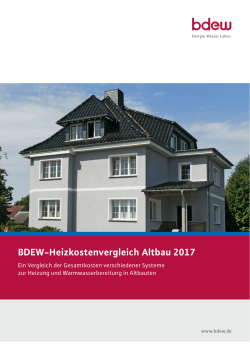 BDEW-Heizkostenvergleich Altbau 2017