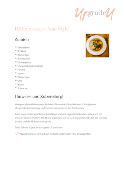 H&uuml;hnersuppe Asia Style