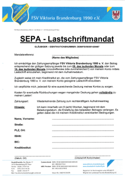 01_SEPA MANDAT - FSV Viktoria Brandenburg 1990 eV