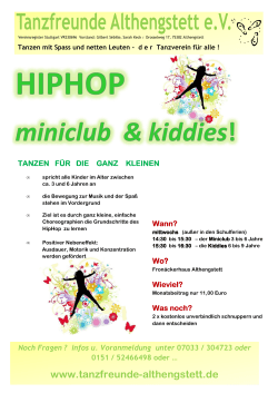 HipHop Miniclub 2017-01 - Tanzfreunde Althengstett