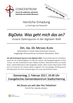 Herzliche Einladung zur Sitzung Nr