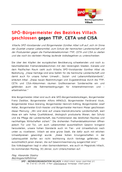 An alle - SPÖ Gemeinde Treffen