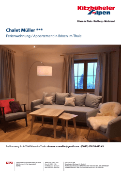 Chalet Müller in Brixen im Thale