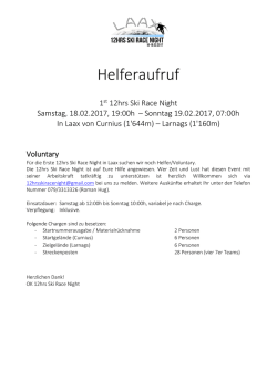 Helferaufruf