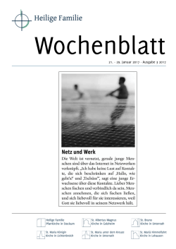 Wochenblatt - Kirchengemeinden