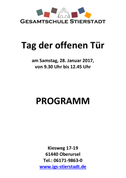 programm - IGS Stierstadt