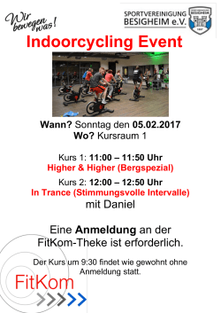 Indoorcycling Event