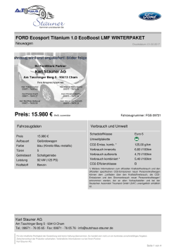 Inserat drucken - Karl Stauner AG