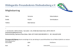 Beitrittsformular - Hildegardis Freundeskreis Disibodenberg