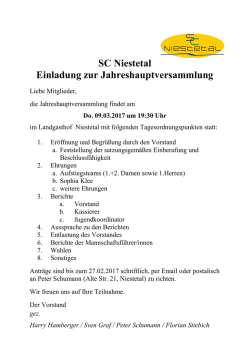 Hier die Einladung