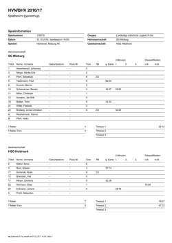 HVN/BHV 2016/17
