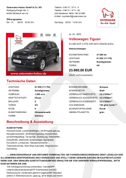 Volkswagen Tiguan 23.860,00 EUR Technische Daten