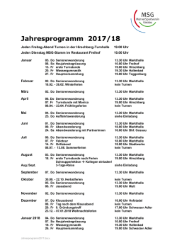 Jahresprogramm 2017/18