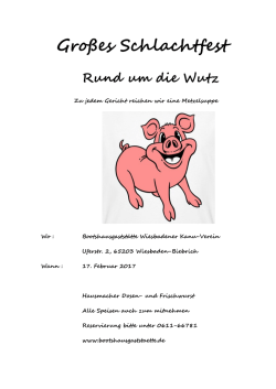 Großes Schlachtfest - Bootshaus
