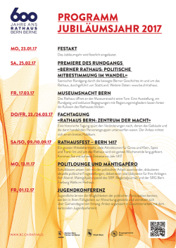Link öffnet in einem neuen Fenster.•Programm Jubiläumsjahr 2017