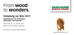 Einladung zur BAU 2017