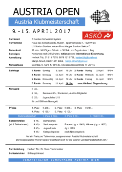 austria open - Chess
