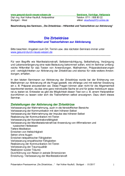 Die Zirbeldr&uuml;se - gesund-durch-neues