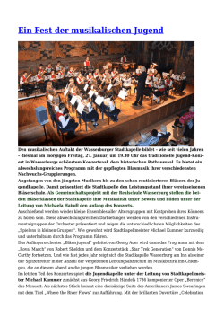 Ein Fest der musikalischen Jugend