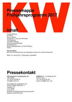 Ian Wilson - KW Institute for Contemporary Art