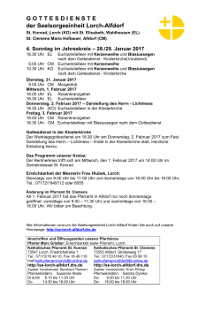 Gottesdienste als PDF - Lorch