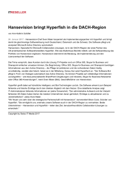 Hansevision bringt Hyperfish in die DACH-Region