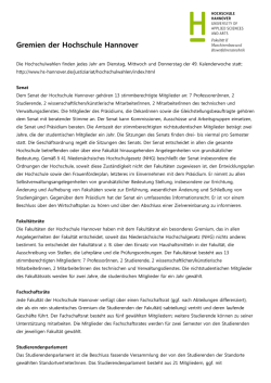 Gremien der Hochschule Hannover
