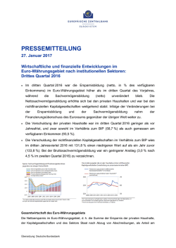 Drittes Quartal 2016 - Deutsche Bundesbank