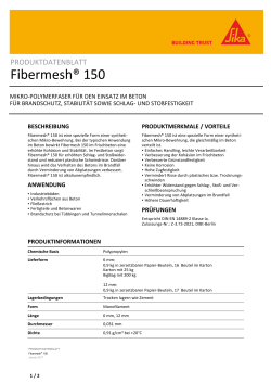 Fibermesh-150 - Sika Deutschland