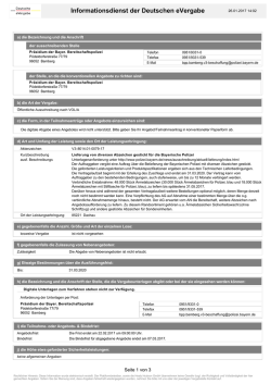 Informationsdienst der Deutschen eVergabe