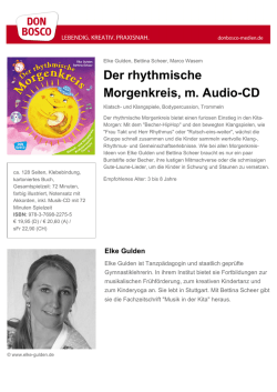 Der rhythmische Morgenkreis, m. Audio-CD
