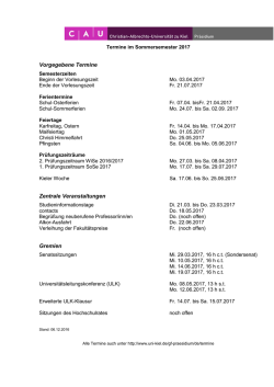 Termine des SoSe 2017 als pdf