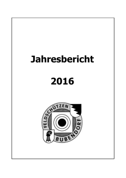 Jahresbericht 2016 FSGB