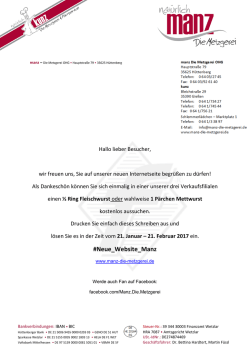 Gutschein herunterladen - Manz