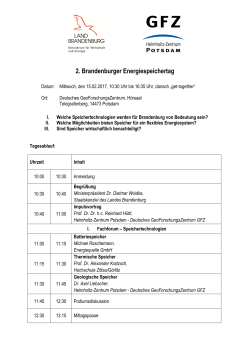 Programm 2. Brandenburger Energiespeichertag
