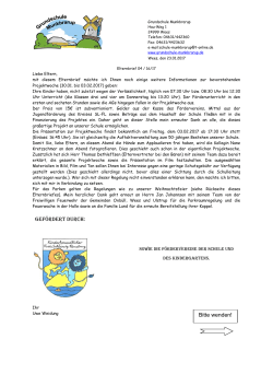 Elternbrief als pdf! - Grundschule Munkbrarup