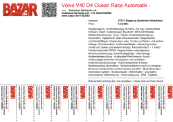 Volvo V40 D4 Ocean Race Automatik - Verbrauch: 4.3 l