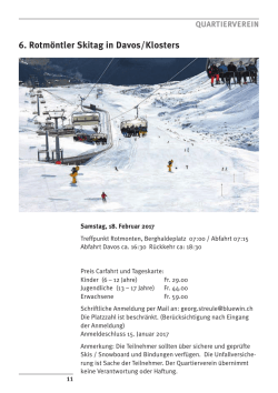 6. Rotmöntler Skitag in Davos/Klosters