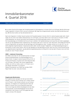 Immobilienbarometer 4. Quartal 2016