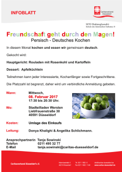 Persisch-Deutscher Kochkurs am 08. Februar 2017