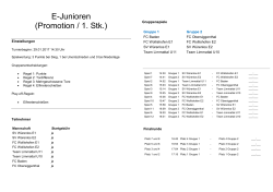 E-Junioren (Promotion / 1. Stk.)