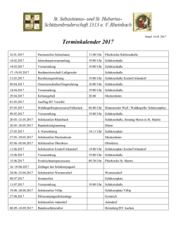 Druckversion Terminplan