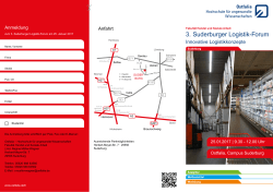 3. Suderburger Logistik-Forum - Ostfalia Hochschule für angewandte