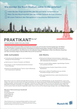 PRAKTIKANT(m/w) - RWTH