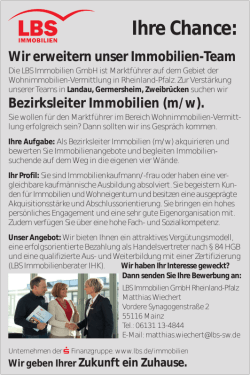 Ihre Chance: