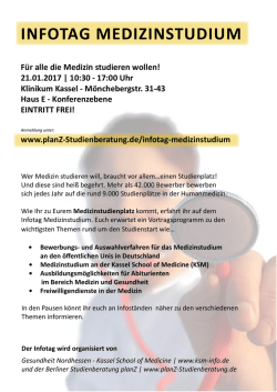 infotag medizinstudium - planZ Studienberatung