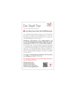 Die Stadt Trier - Garten + Landschaft